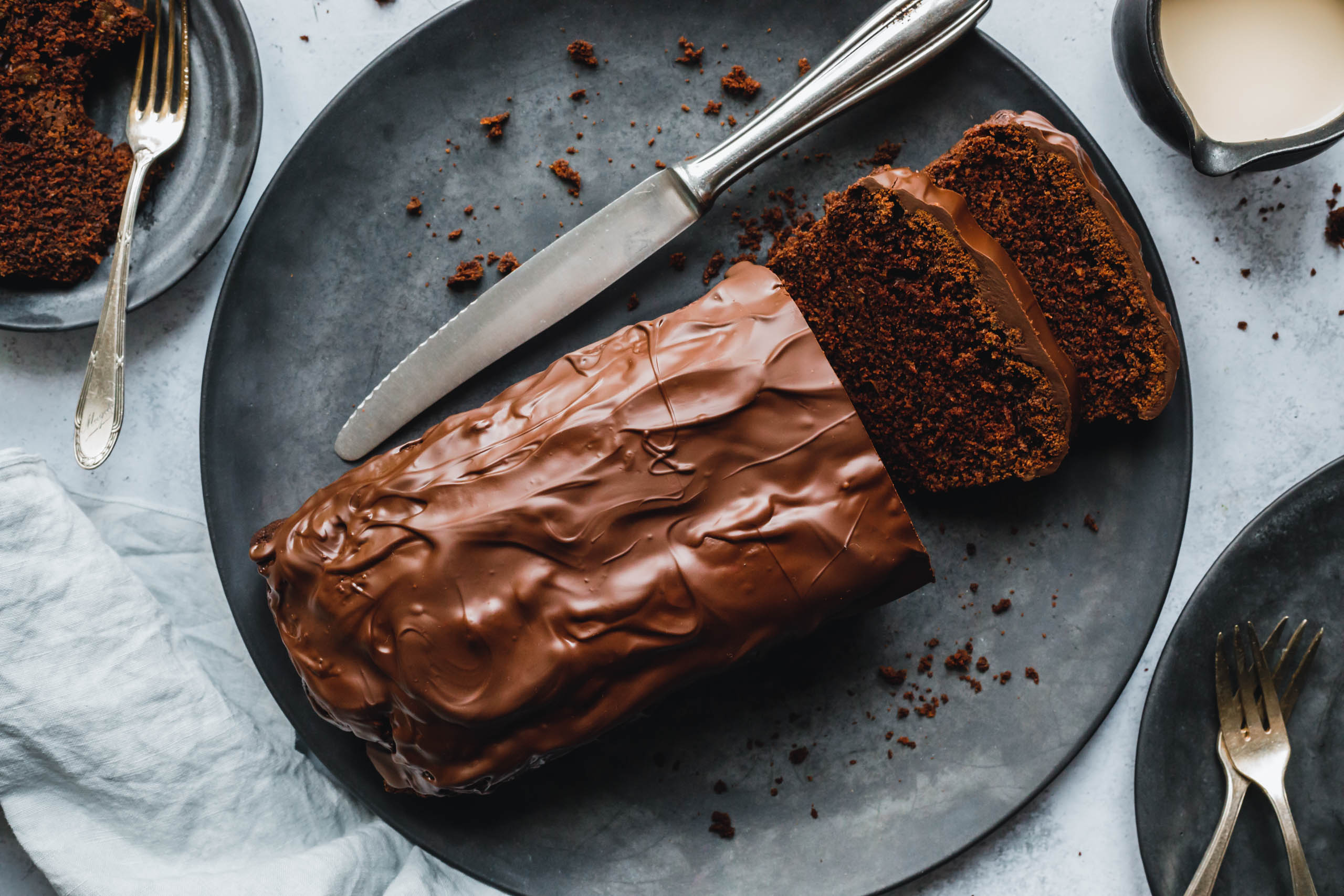 Veganer Zucchini-Schokokuchen
