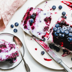 Veganes Heidelbeer-Semifreddo