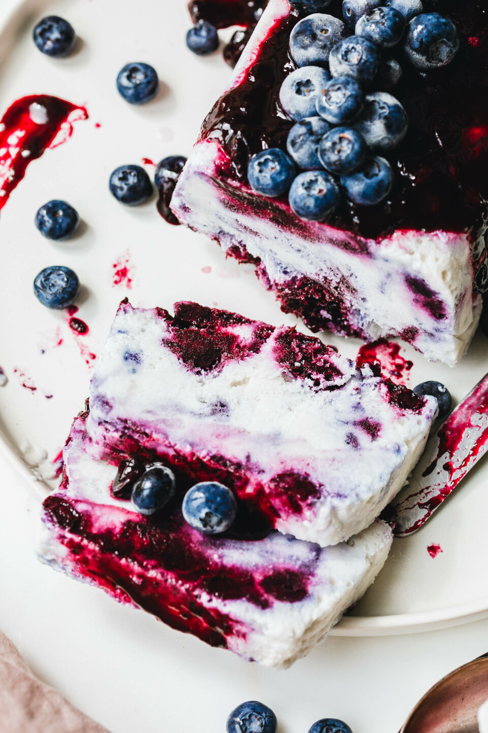 Veganes Heidelbeer-Semifreddo