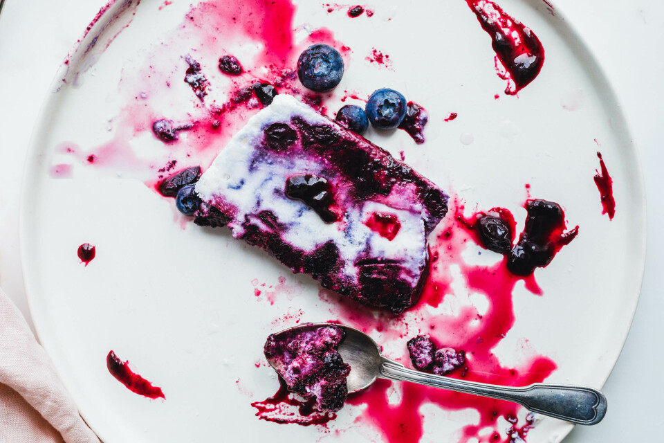 Veganes Heidelbeer-Semifreddo