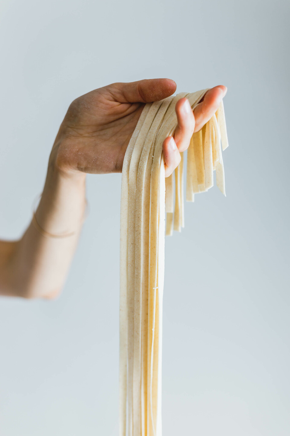 Selbst gemachter veganer Nudelteig