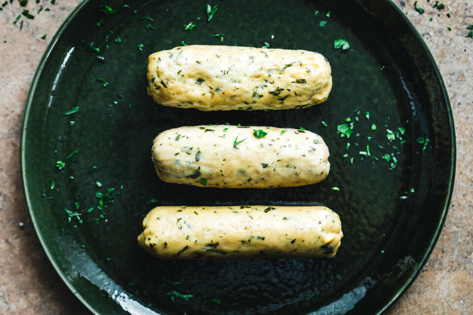 Vegane Weißwurst aus Tofu und Seitan