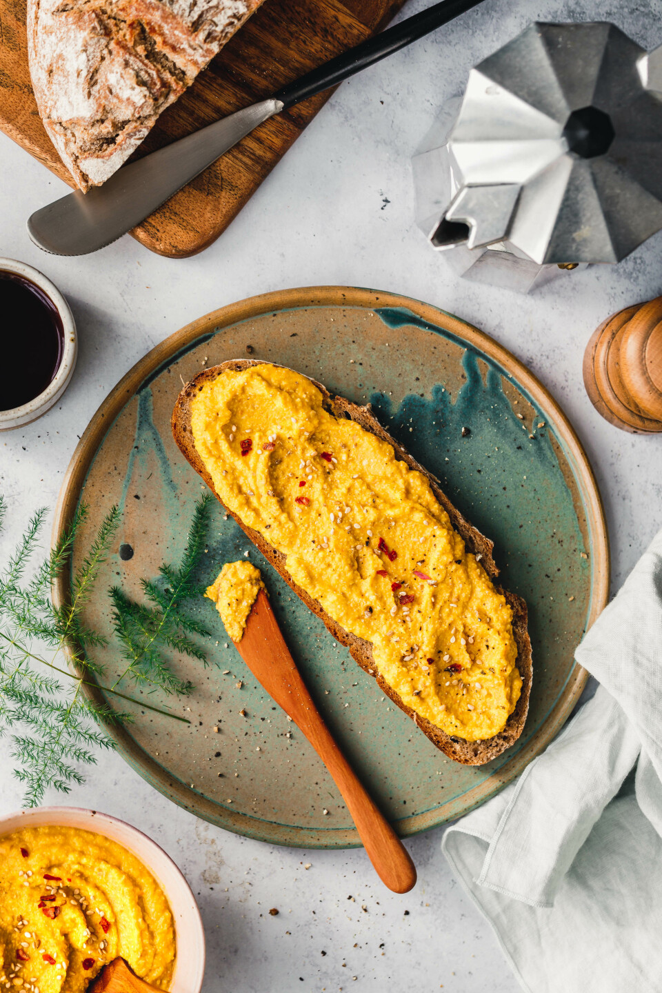 Kürbisaufstrich mit Sesam & Chili