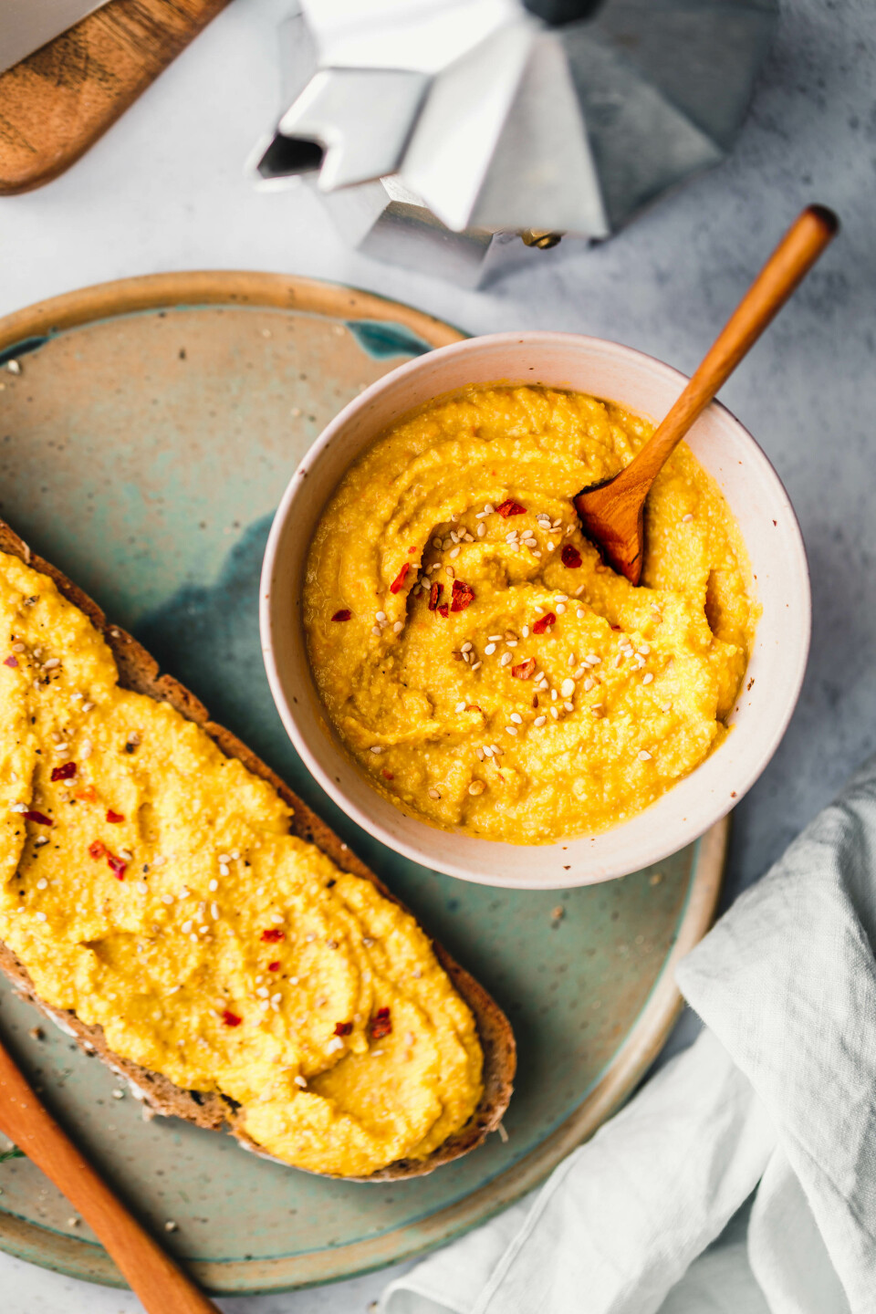 Kürbisaufstrich mit Sesam & Chili