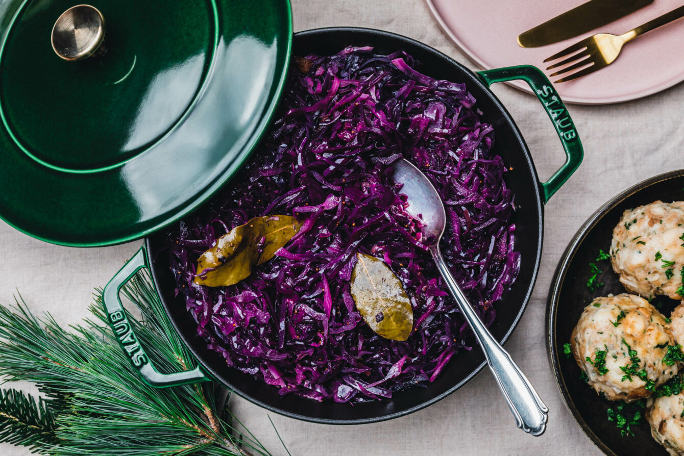 Apfel-Rotkohl mit Feigen