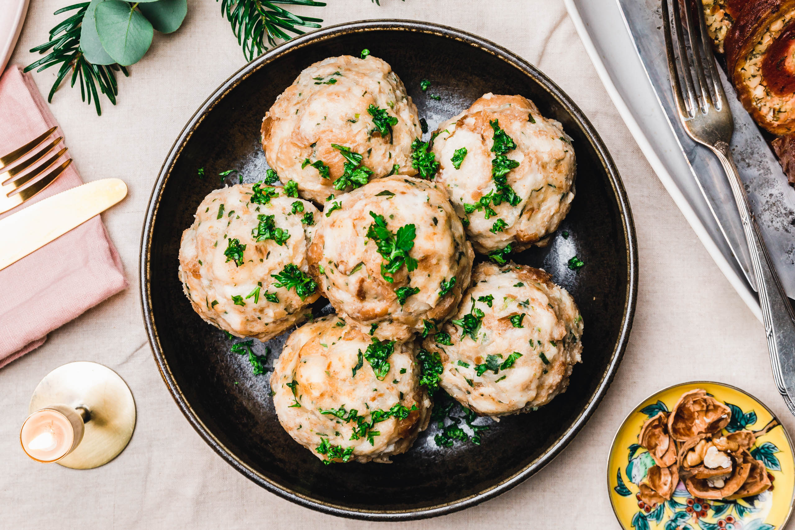 Vegane Semmelknödel