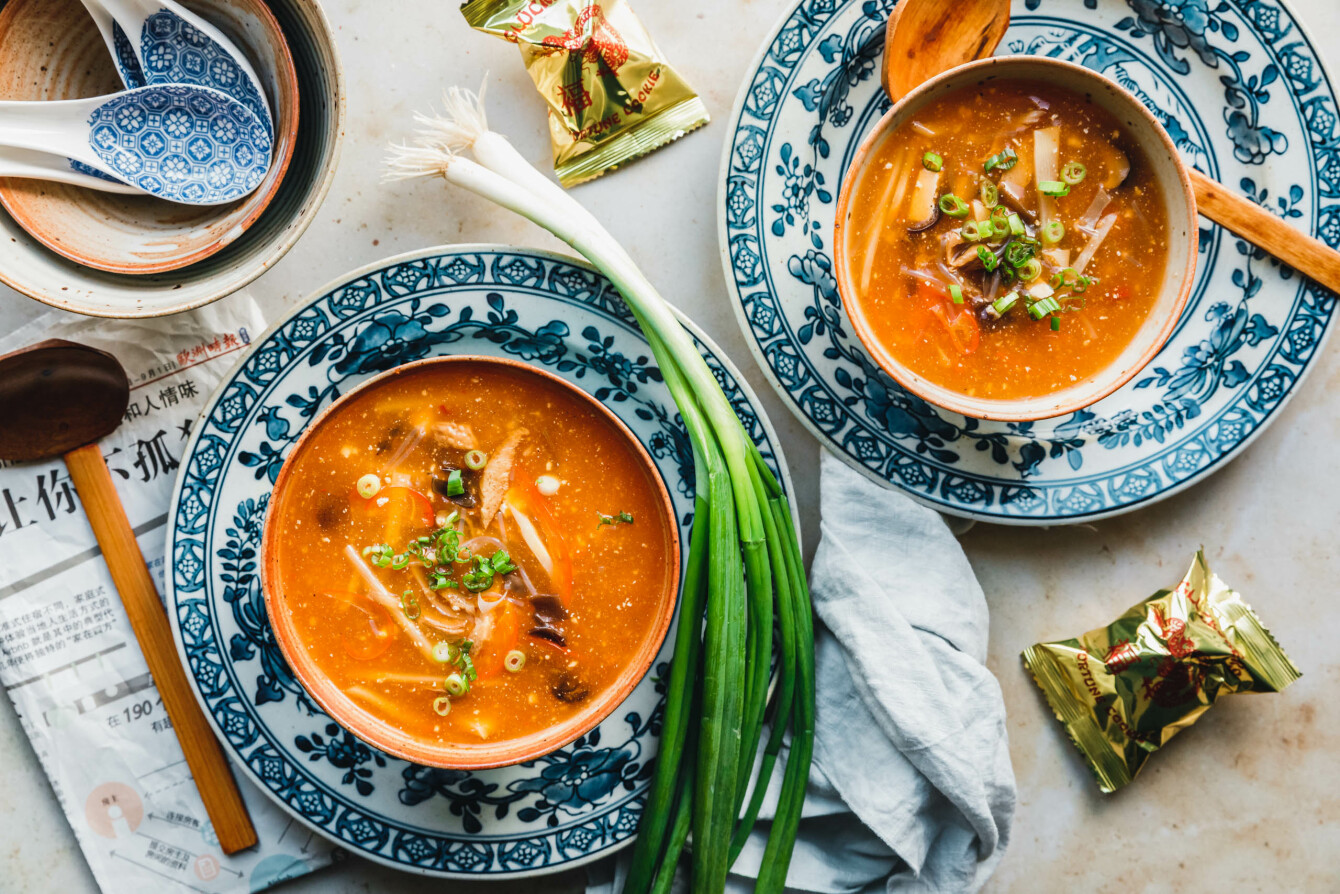 Chinesische vegane Pekingsuppe