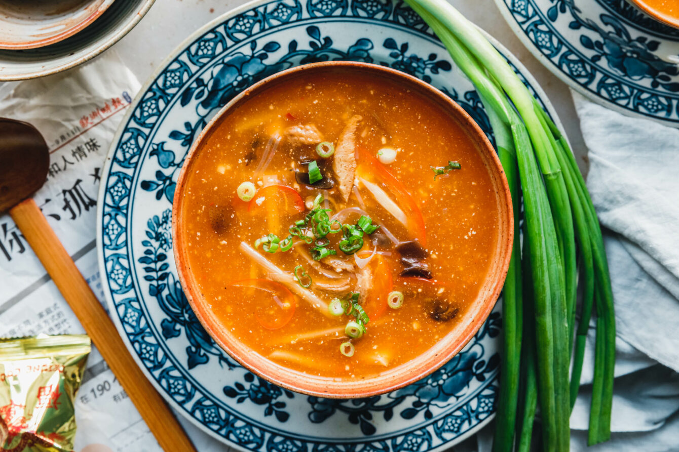 Chinesische vegane Pekingsuppe