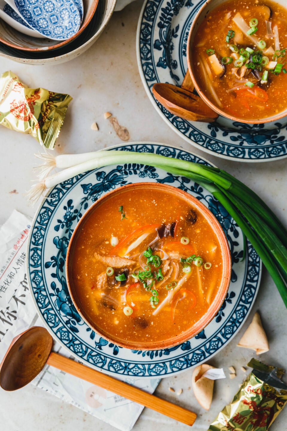 Chinesische vegane Pekingsuppe