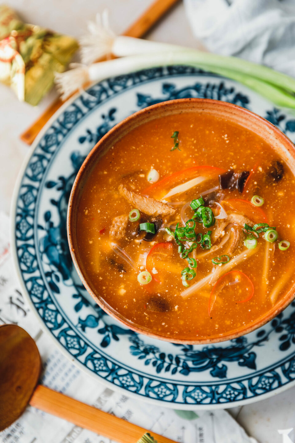 Chinesische vegane Pekingsuppe