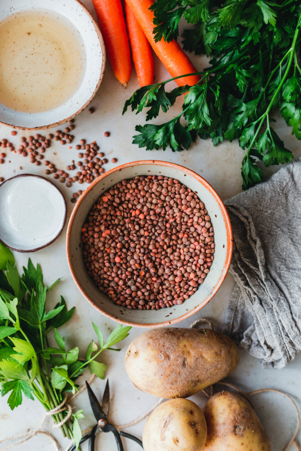 Nadines liebster veganer Linseneintopf