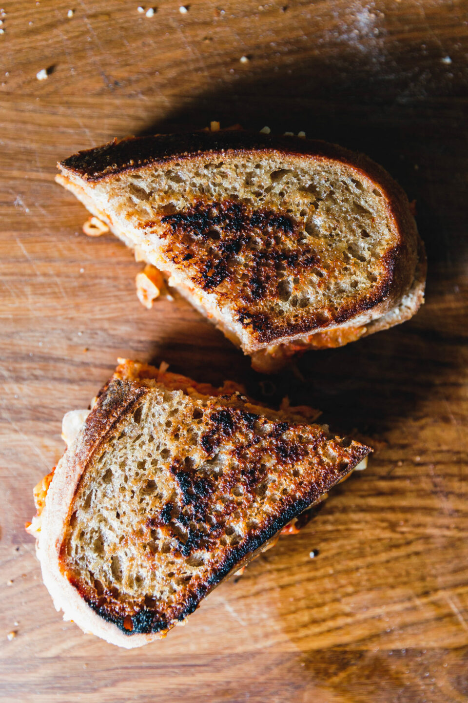 Veganes Kimchi Grilled Cheese Sandwich