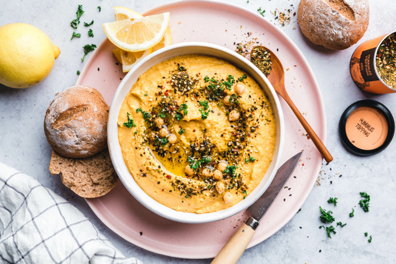 Gerösteter Karottenhummus