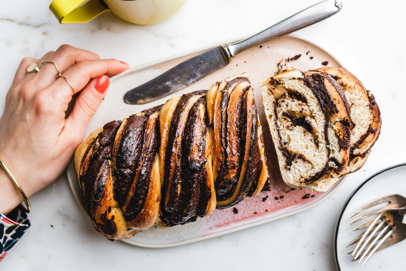 Veganer Schokoladen-Babka