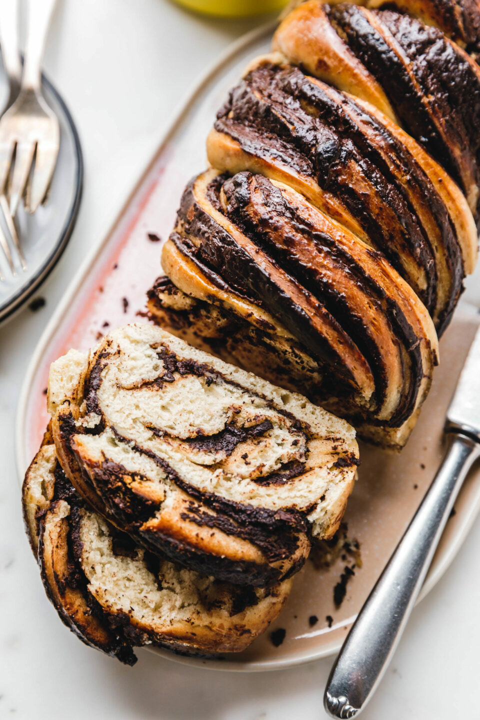 Veganer Schokoladen-Babka