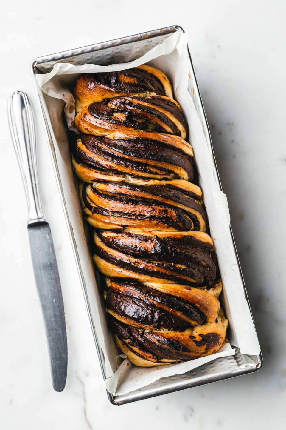 Veganer Schokoladen-Babka