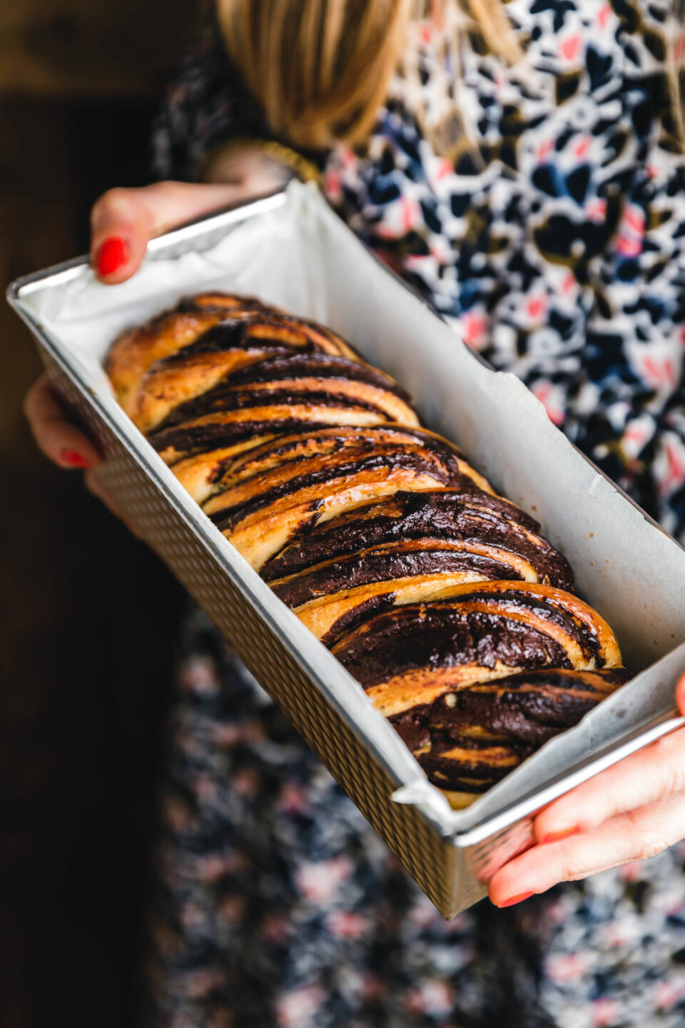 Veganer Schokoladen-Babka