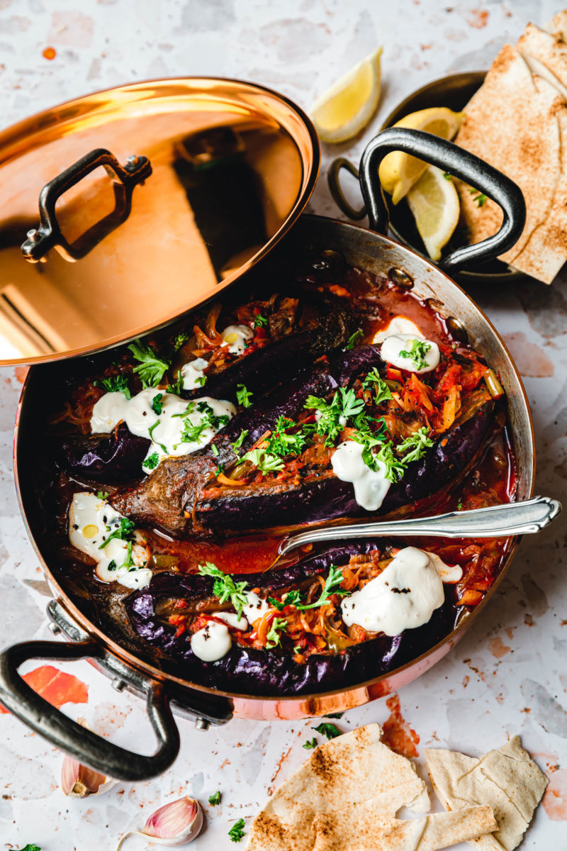 Imam Bayildi – türkische, geschmorte Auberginen