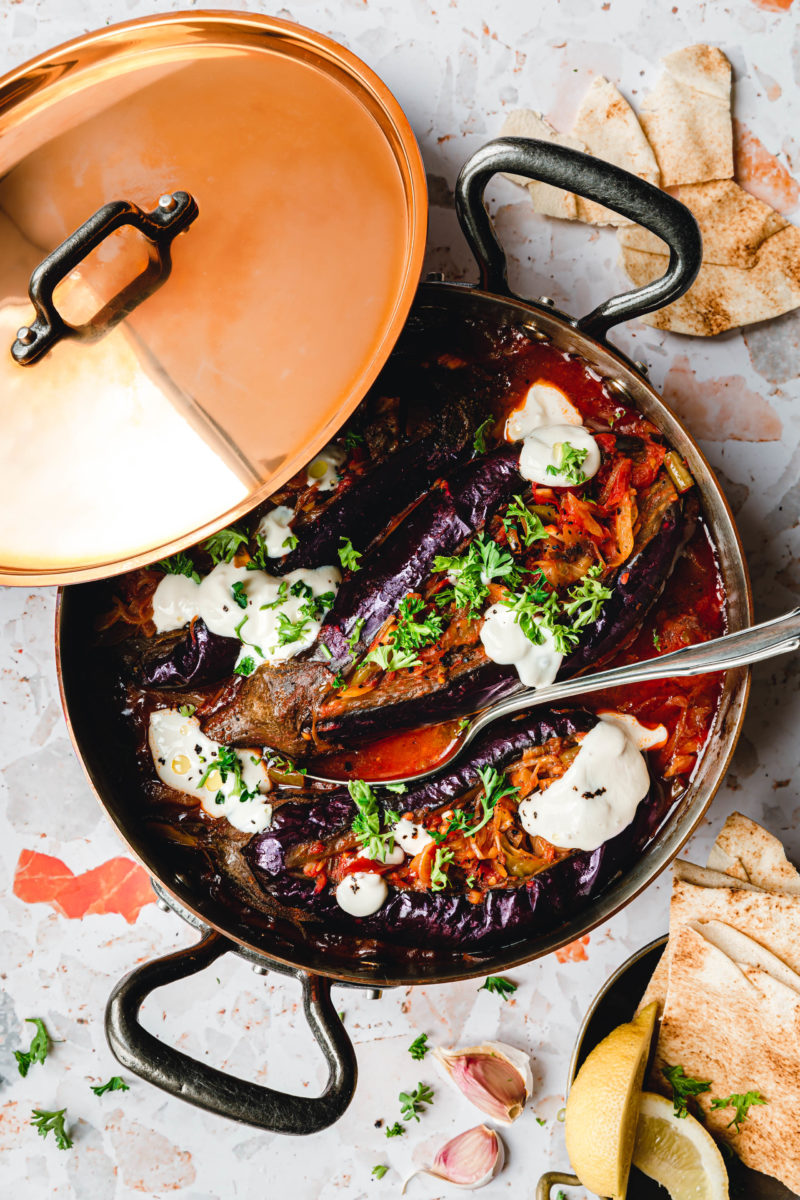 Imam Bayildi – türkische, geschmorte Auberginen