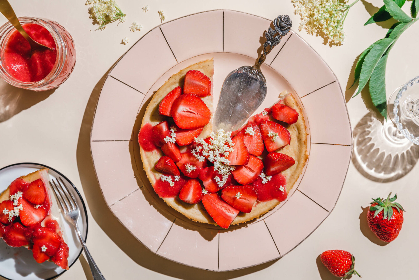 Veganer Käsekuchen ohne Boden