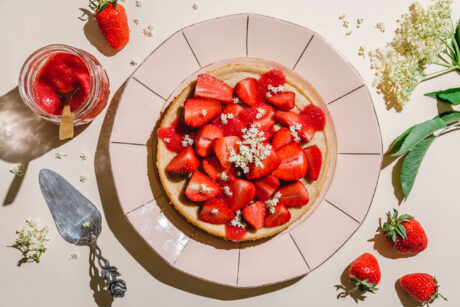 Veganer Käsekuchen ohne Boden