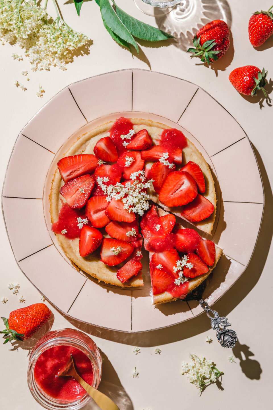 Veganer Käsekuchen ohne Boden