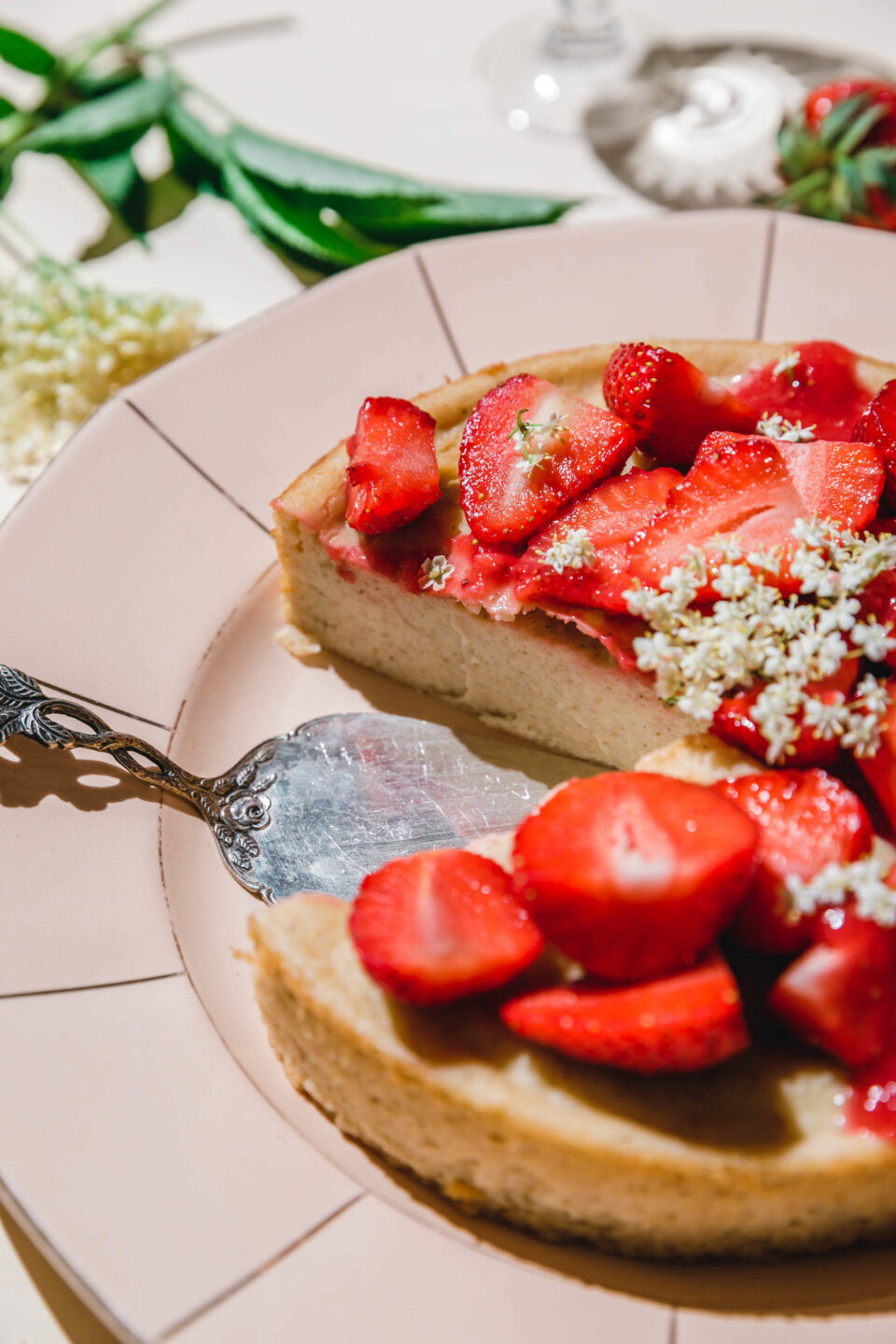 Veganer Käsekuchen ohne Boden