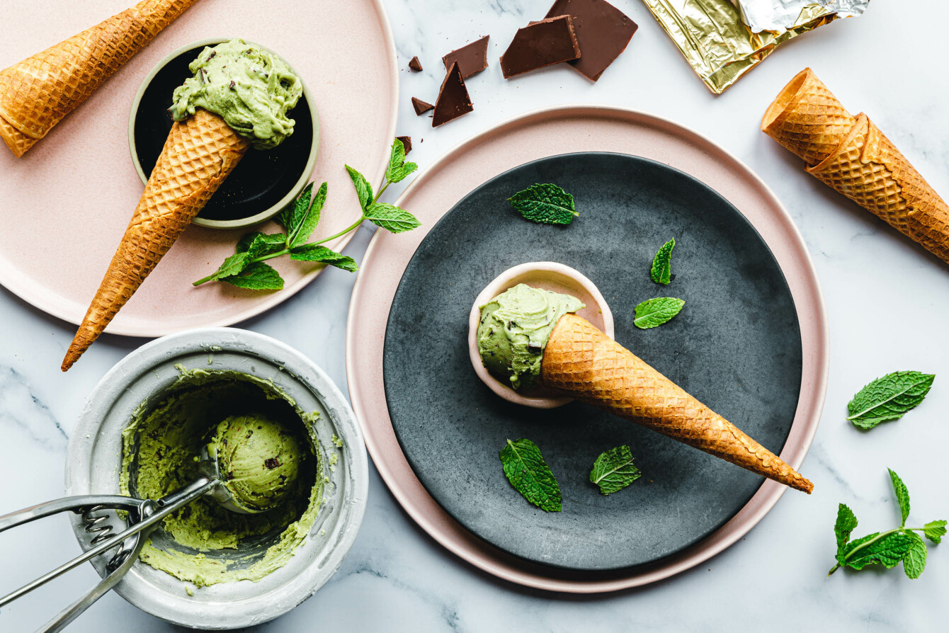 Vegane After Eight Eiscreme