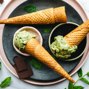 Vegane After Eight Eiscreme