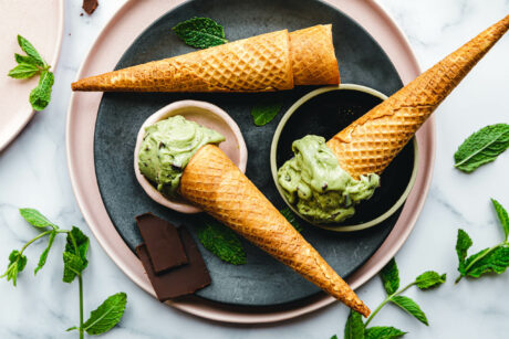 Vegane After Eight Eiscreme