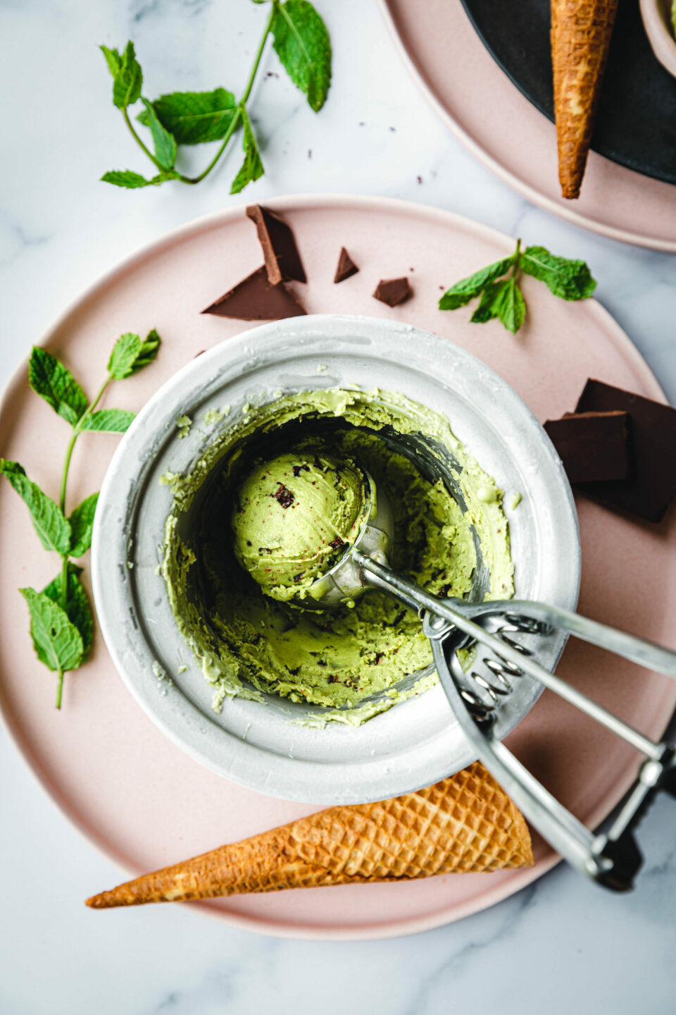 Vegane After Eight Eiscreme