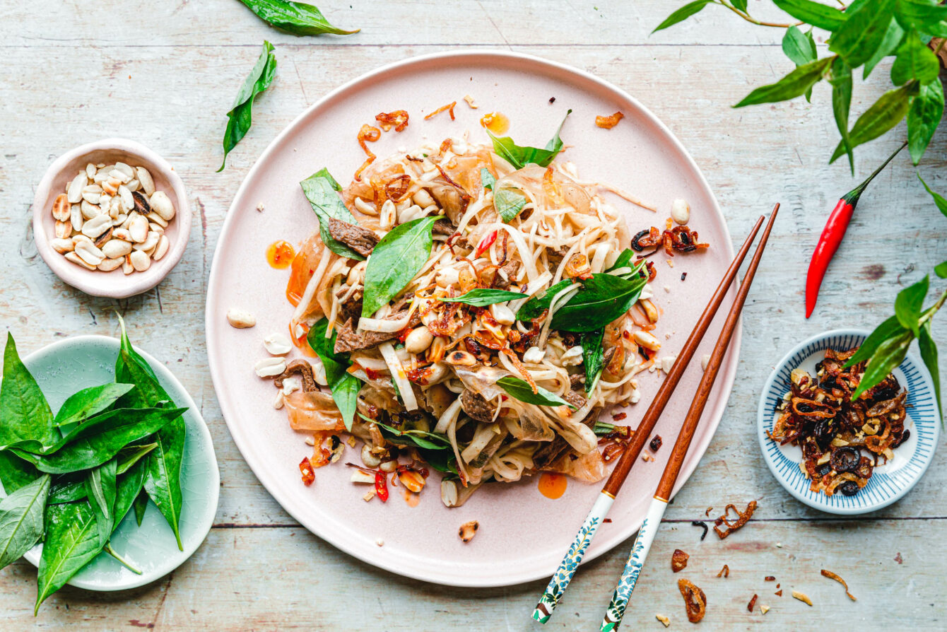 Bánh Tráng Trộn – vietnamesischer Reispapiersalat