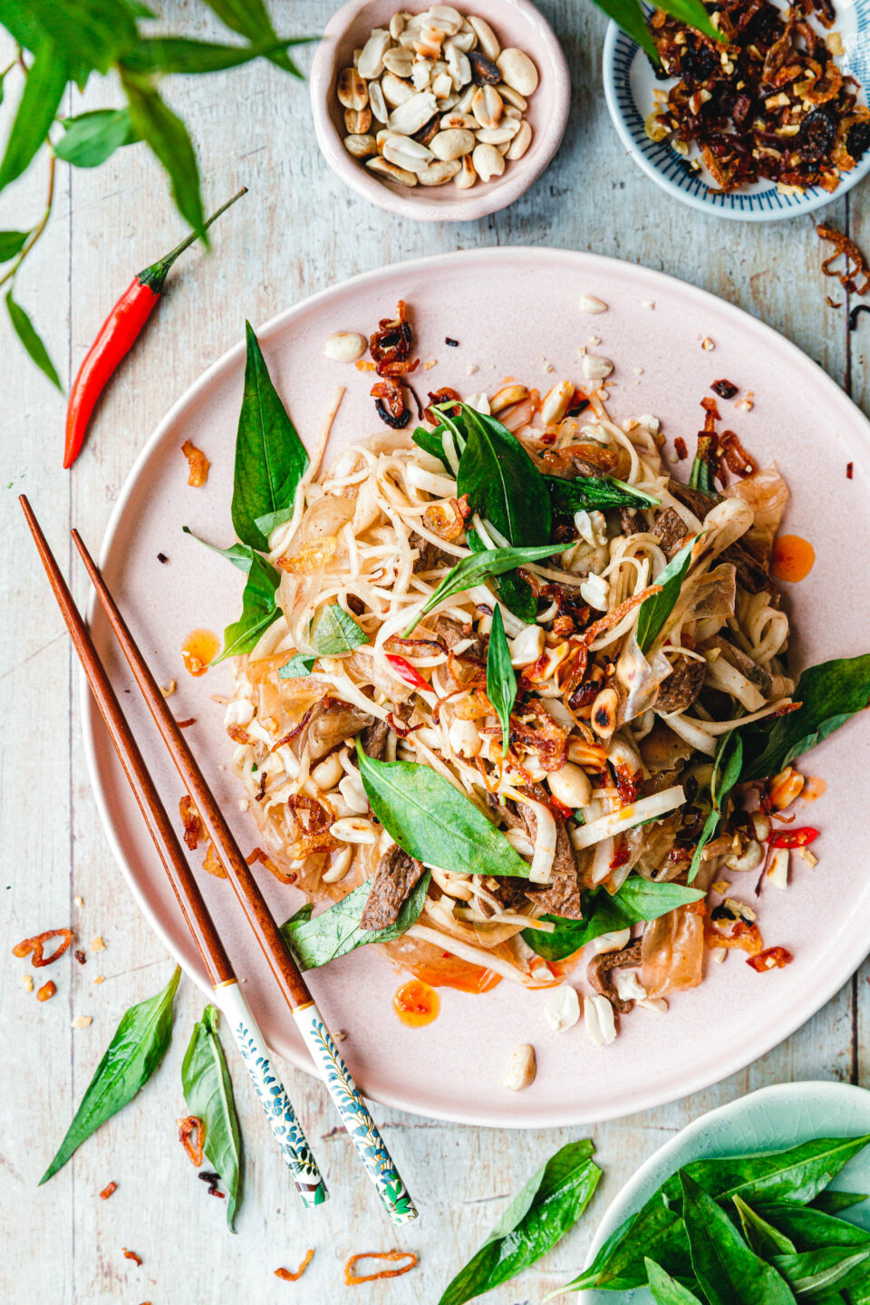 Bánh Tráng Trộn – vietnamesischer Reispapiersalat