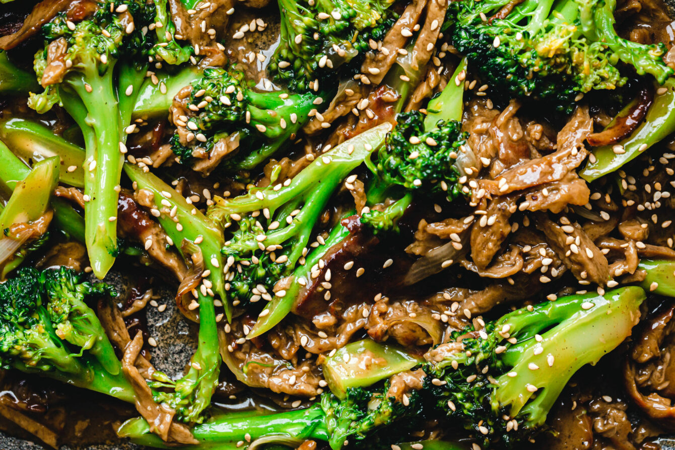 Vegan Beef and Broccoli – Brokkoli-Stir-fry mit Seitan