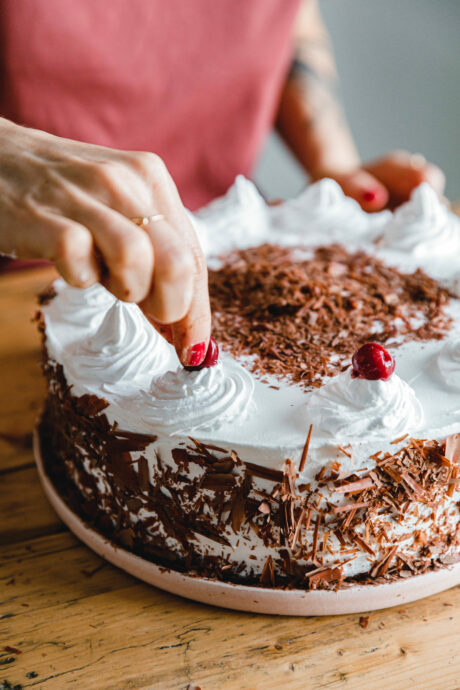 Vegane Schwarzwälder Kirschtorte