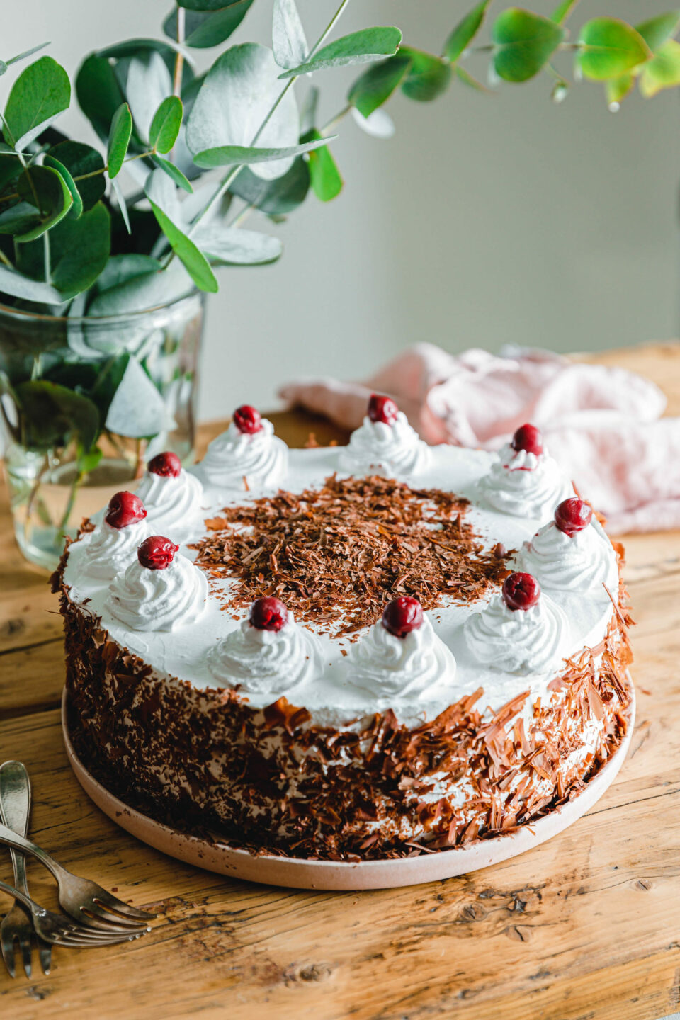 Vegane Schwarzwälder Kirschtorte