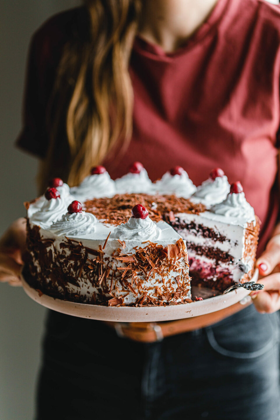 Vegane Schwarzwälder Kirschtorte