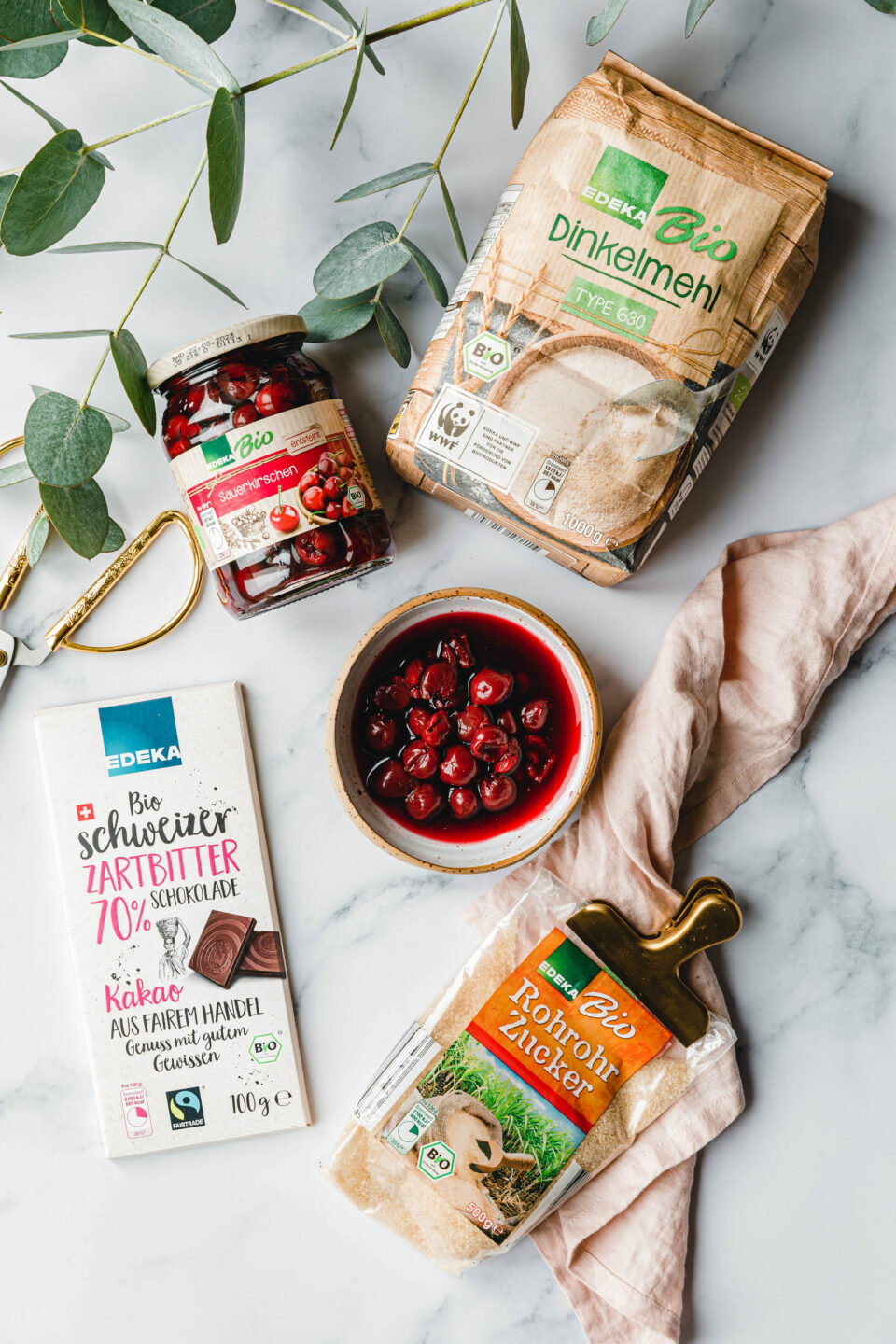 Schwarzwälder Kirschtorte Zutaten