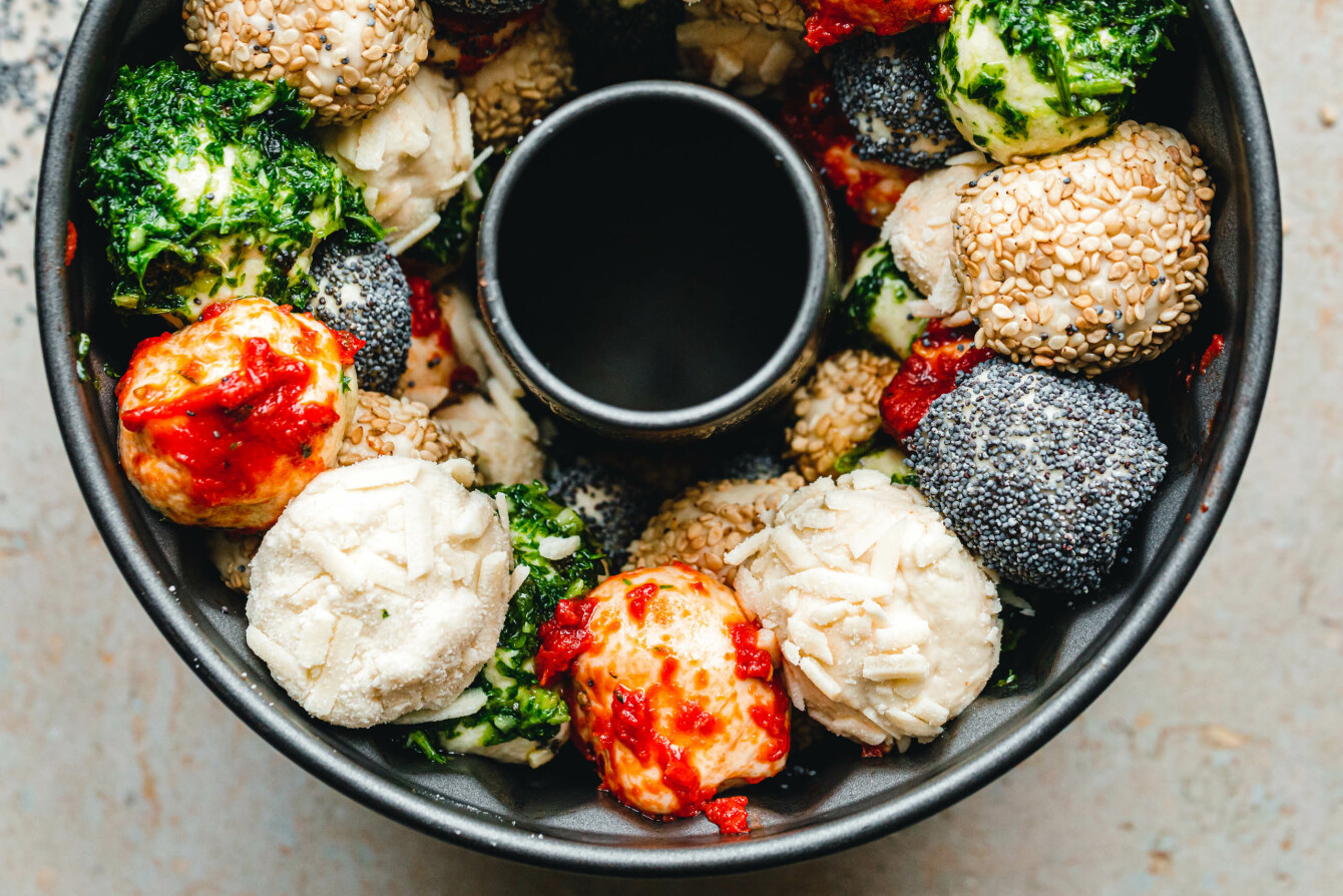 Herzhaftes Monkey Bread mit Sauerteig