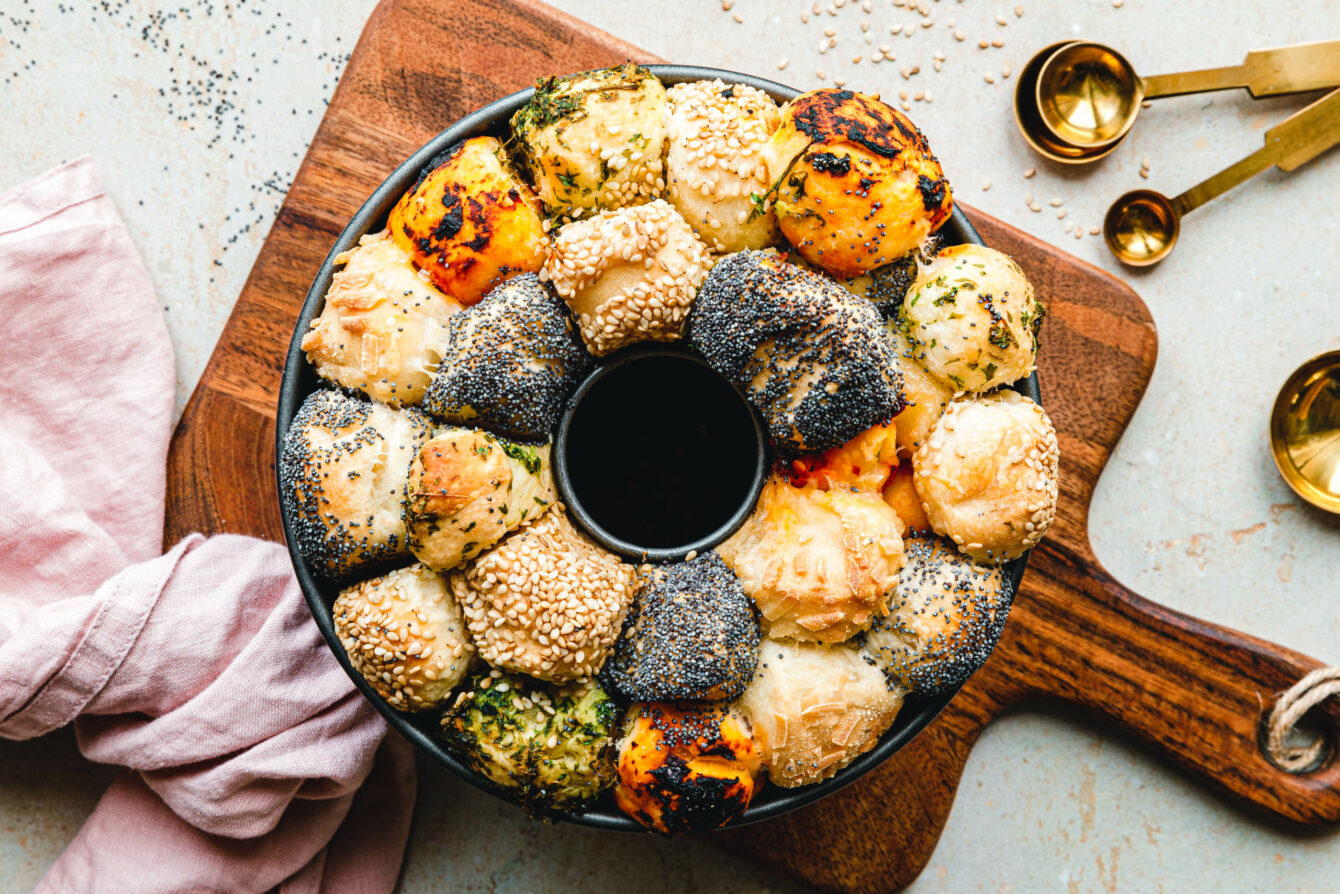 Herzhaftes Monkey Bread mit Sauerteig