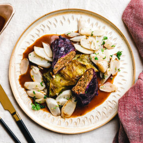 Kohlrouladen mit Kürbis-Nuss-Füllung