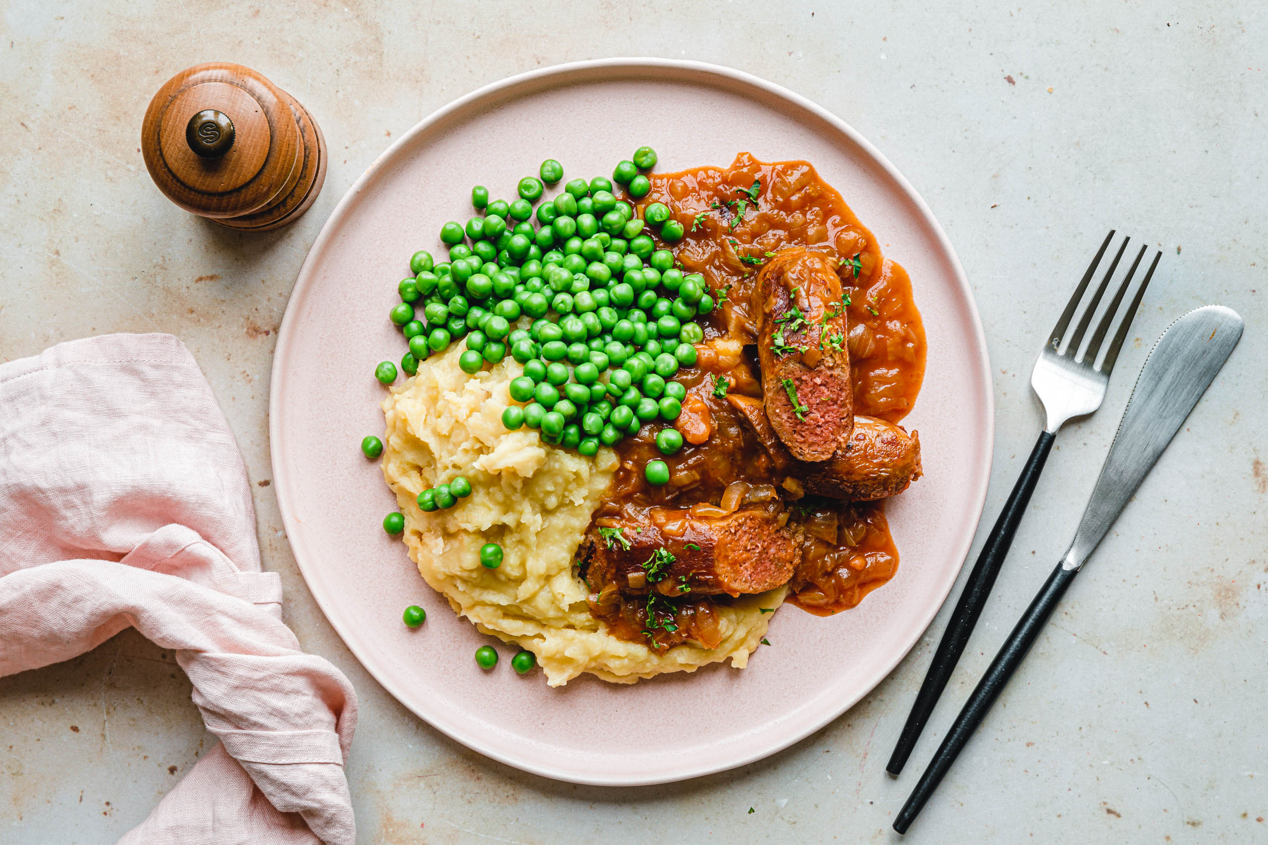 Unsere einfache vegane Zwiebelsauce