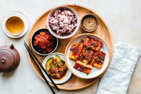 Koreanischer geschmorter Tofu – Dubu Jorim