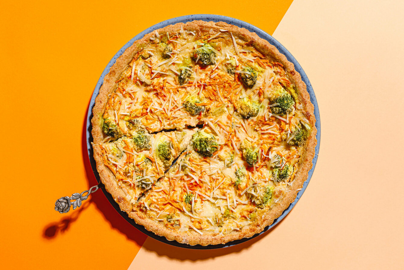 Vegane Karotten-Brokkoli-Quiche