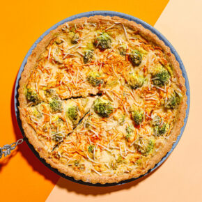 Vegane Karotten-Brokkoli-Quiche