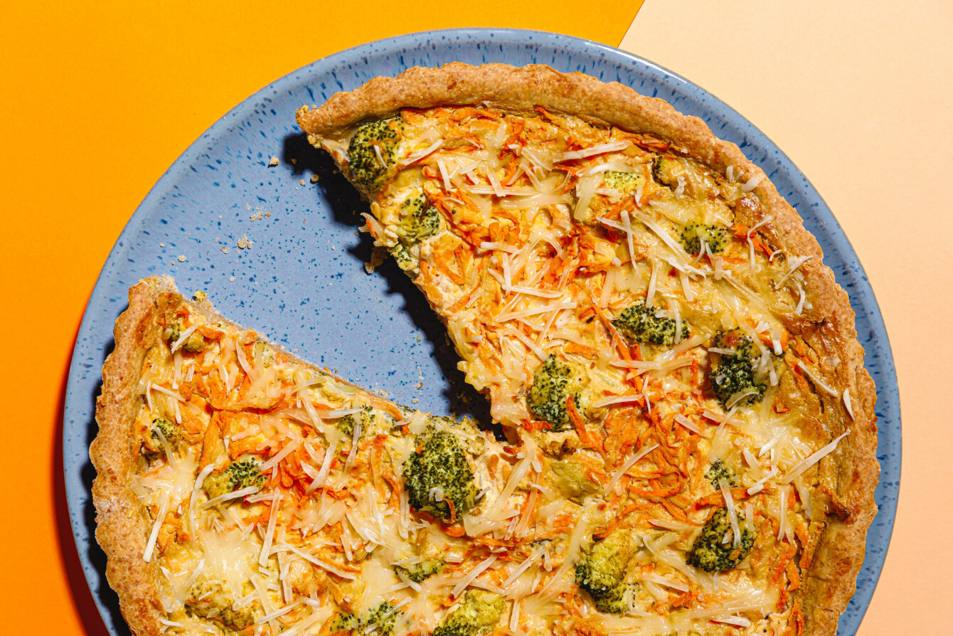 Vegane Karotten-Brokkoli-Quiche