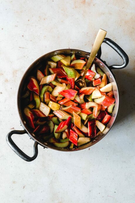 Veganer Rhabarberkuchen