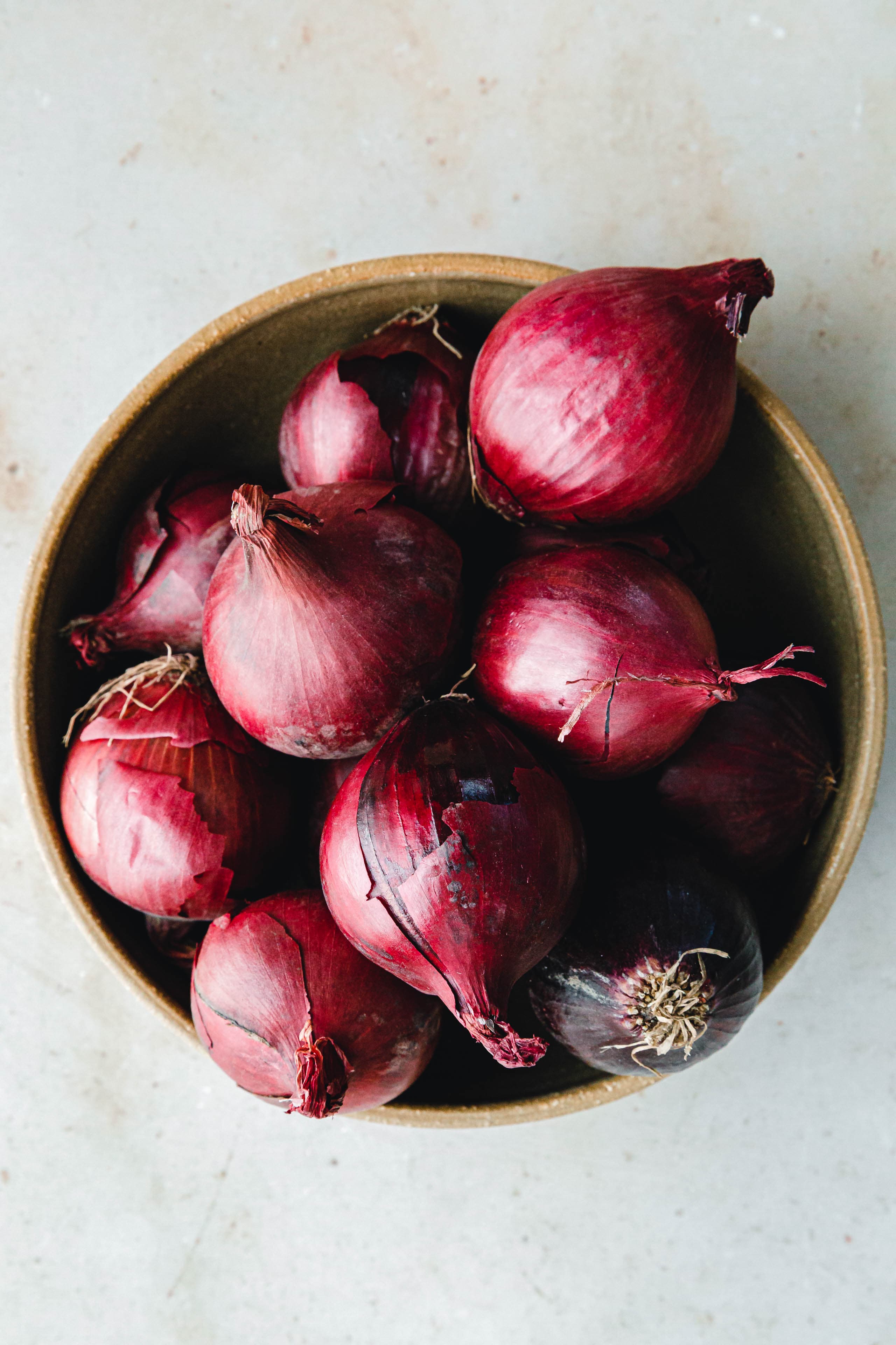 Rote Zwiebeln