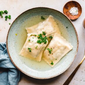 Schwäbische vegane Maultaschen