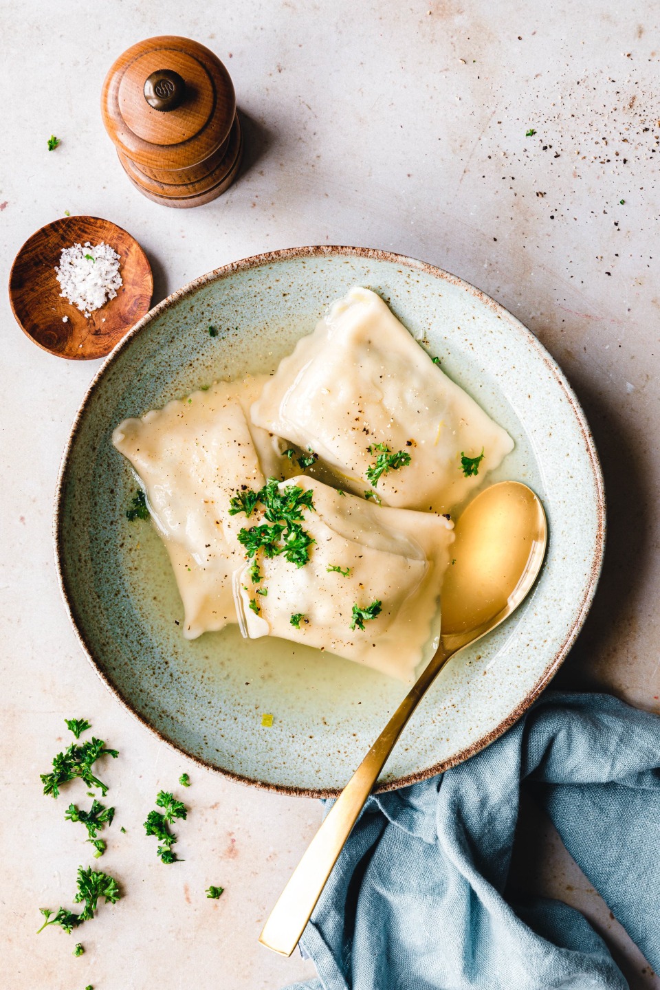 Schwäbische vegane Maultaschen